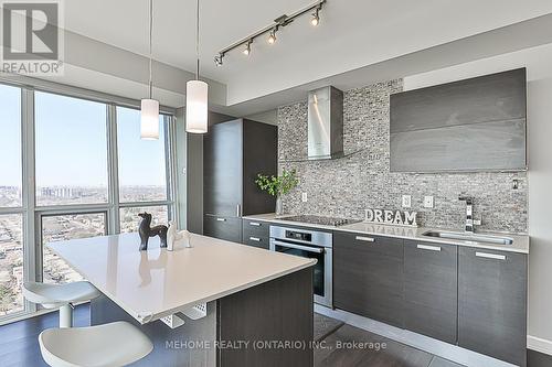 2803 - 11 Bogert Avenue, Toronto, ON - Indoor Photo Showing Kitchen With Upgraded Kitchen