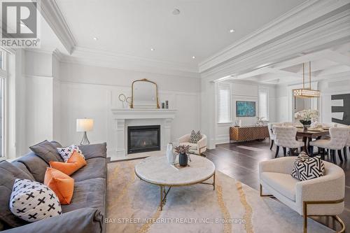 62 Yorkview Drive, Toronto, ON - Indoor Photo Showing Living Room With Fireplace