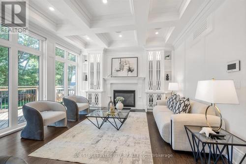 62 Yorkview Drive, Toronto, ON - Indoor Photo Showing Living Room With Fireplace