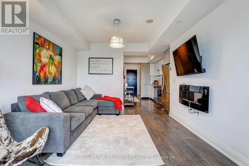 1405 - 9 Valhalla Inn Road, Toronto, ON - Indoor Photo Showing Living Room With Fireplace