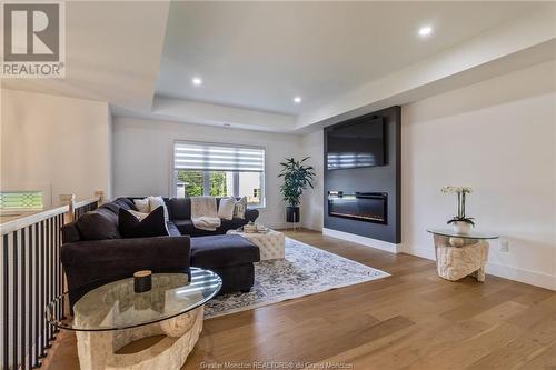 39 Donat Cres, Dieppe, NB - Indoor Photo Showing Living Room With Fireplace