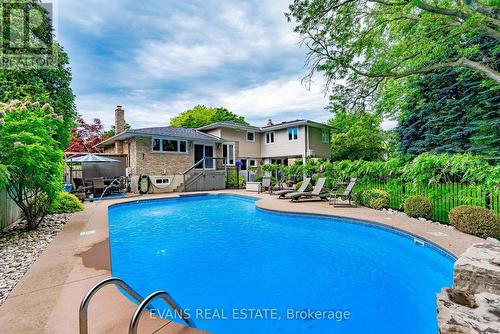 249 Vance Drive, Oakville, ON - Outdoor With In Ground Pool With Backyard With Exterior