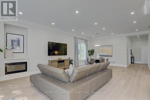 16 Agincourt Drive, Toronto, ON - Indoor Photo Showing Living Room With Fireplace