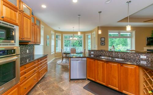 2638 Centennial Drive, Blind Bay, BC - Indoor Photo Showing Kitchen With Double Sink