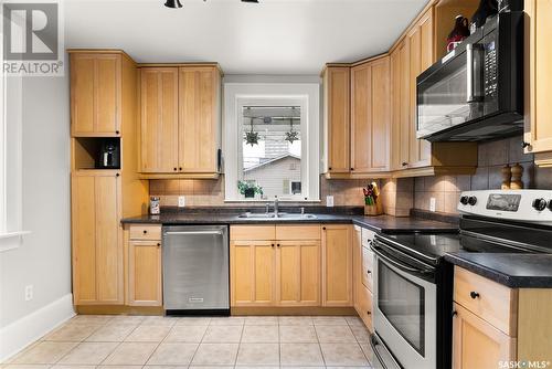 1939 Rae Street, Regina, SK - Indoor Photo Showing Kitchen With Double Sink