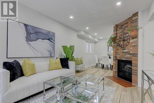 6 Lady Churchill Court, Toronto, ON - Indoor Photo Showing Living Room With Fireplace