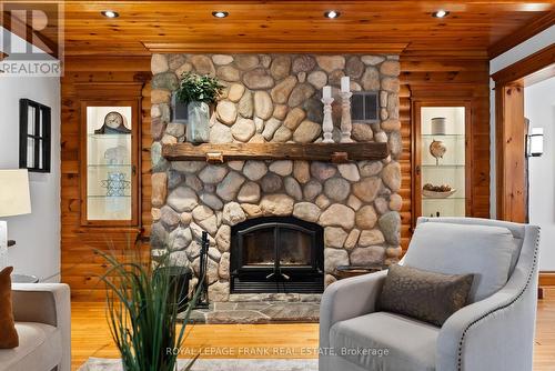 5086 Main Street, Clarington, ON - Indoor Photo Showing Living Room With Fireplace