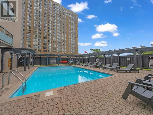 111 Riverside Drive East Unit# 1408, Windsor, ON - Outdoor With In Ground Pool