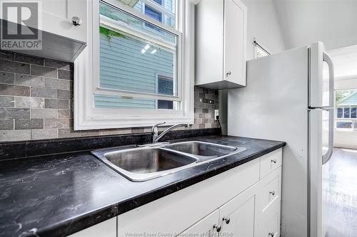 242 Josephine Avenue, Windsor, ON - Indoor Photo Showing Kitchen With Double Sink