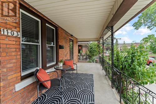 1103 Langlois Avenue, Windsor, ON - Outdoor With Deck Patio Veranda With Exterior