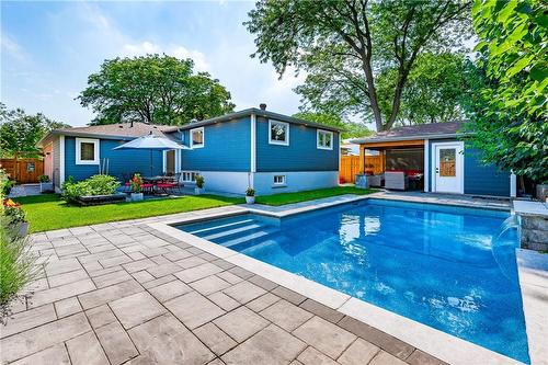 411 Sunset Drive, Oakville, ON - Outdoor With In Ground Pool