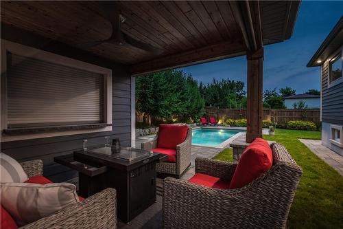 411 Sunset Drive, Oakville, ON - Outdoor With In Ground Pool With Deck Patio Veranda With Exterior