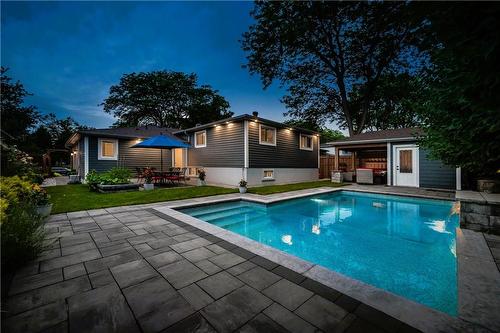 411 Sunset Drive, Oakville, ON - Outdoor With In Ground Pool With Backyard With Exterior