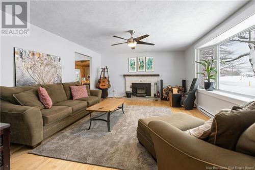 20 Glengrove, Moncton, NB - Indoor Photo Showing Living Room With Fireplace