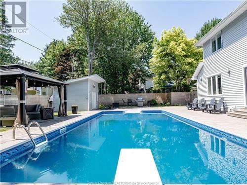 50 Sandalwood Dr, Moncton, NB - Outdoor With In Ground Pool With Backyard