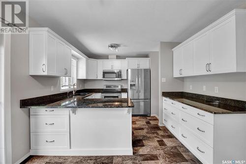 430 David Knight Lane, Saskatoon, SK - Indoor Photo Showing Kitchen With Stainless Steel Kitchen With Double Sink