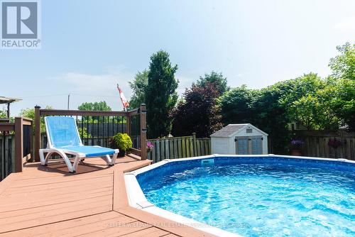 217 Baxter Street, London, ON - Outdoor With Above Ground Pool With Backyard