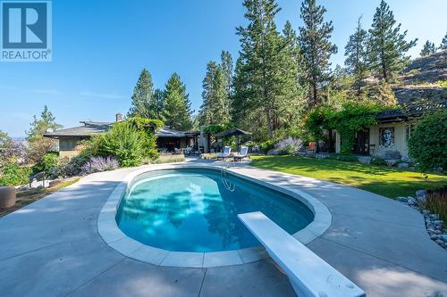 6301 North Naramata Road, Naramata, BC - Outdoor With In Ground Pool With Backyard