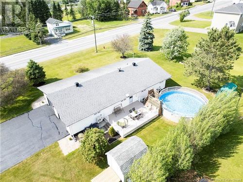 333 St-Jean, Saint-Léonard, NB - Outdoor With Above Ground Pool With Deck Patio Veranda With View