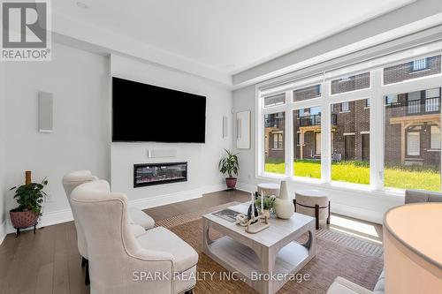 1412 Yellow Rose Circle, Oakville, ON - Indoor Photo Showing Living Room With Fireplace