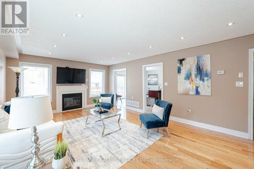 43 Sir Jacobs Crescent, Brampton, ON - Indoor Photo Showing Living Room With Fireplace
