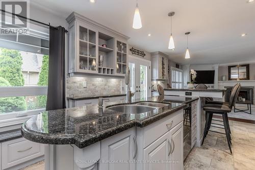 2187 Brays Lane, Oakville, ON - Indoor Photo Showing Kitchen With Double Sink