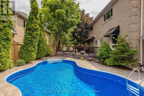 2187 Brays Lane, Oakville, ON - Outdoor With In Ground Pool With Deck Patio Veranda With Backyard