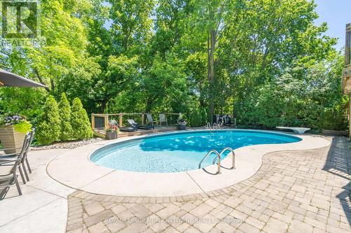 67 Mary Street, Halton Hills, ON - Outdoor With In Ground Pool With Deck Patio Veranda With Backyard