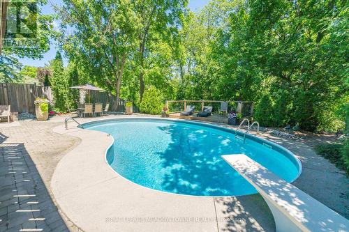 67 Mary Street, Halton Hills, ON - Outdoor With In Ground Pool With Backyard
