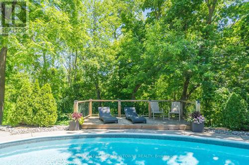 67 Mary Street, Halton Hills, ON - Outdoor With In Ground Pool With Backyard