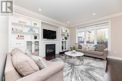 3316 Stalybridge Drive, Oakville, ON - Indoor Photo Showing Living Room With Fireplace