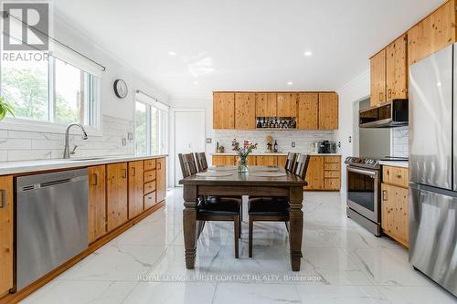 7765 5Th Line, Essa, ON - Indoor Photo Showing Kitchen With Stainless Steel Kitchen With Double Sink