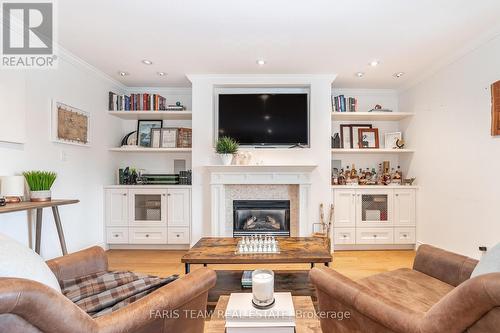 43 Briar Road, Barrie, ON - Indoor Photo Showing Living Room With Fireplace