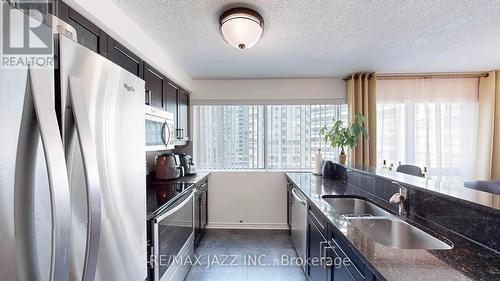 803 - 10 Queens Quay W, Toronto, ON - Indoor Photo Showing Kitchen With Double Sink