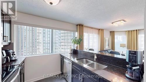 803 - 10 Queens Quay W, Toronto, ON - Indoor Photo Showing Kitchen With Double Sink