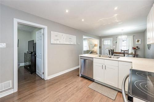13 Fairfield Avenue, Hamilton, ON - Indoor Photo Showing Kitchen With Double Sink