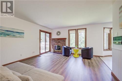 215 Black Walnut Place, Kitchener, ON - Indoor Photo Showing Living Room With Fireplace