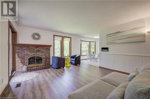 215 Black Walnut Place, Kitchener, ON - Indoor Photo Showing Living Room With Fireplace