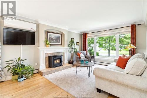 196 Bessborough Ave, Moncton, NB - Indoor Photo Showing Living Room With Fireplace