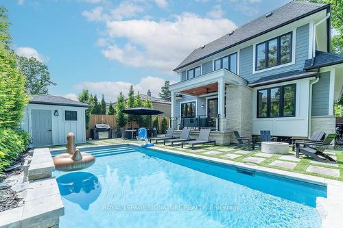 158 Angelene St, Mississauga, ON - Outdoor With In Ground Pool