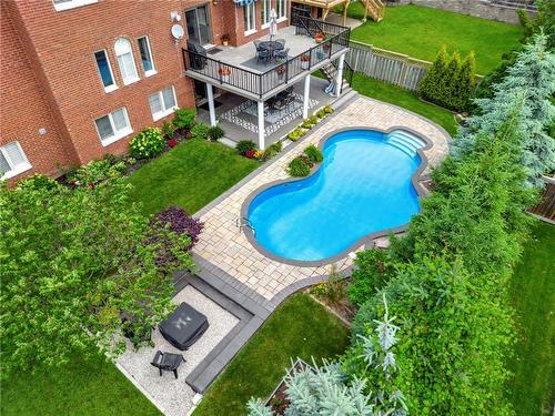 55 Elodia Court, Hamilton, ON - Outdoor With In Ground Pool With Deck Patio Veranda