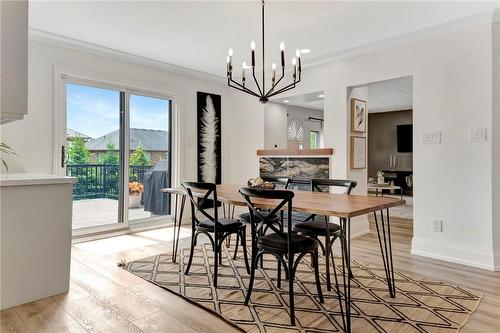 Walk out to the balcony - 55 Elodia Court, Hamilton, ON - Indoor Photo Showing Dining Room