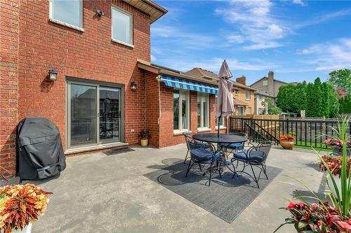 walk out from dinette and kitchen to balcony/ patio - 55 Elodia Court, Hamilton, ON - Outdoor With Deck Patio Veranda With Exterior