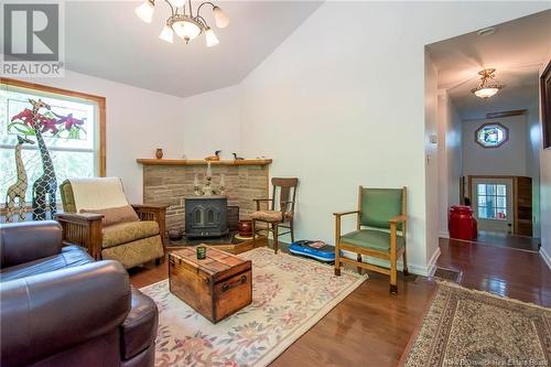 97 Olinville Road, Central Greenwich, NB - Indoor Photo Showing Living Room With Fireplace