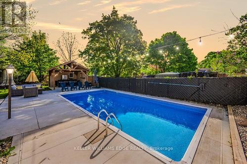 641 Rose Street, Cambridge, ON - Outdoor With In Ground Pool With Deck Patio Veranda With Backyard
