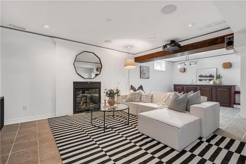 257 Freelton Road, Hamilton, ON - Indoor Photo Showing Living Room With Fireplace