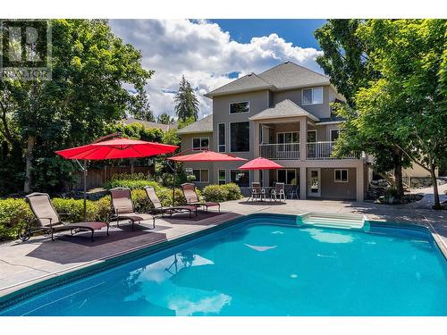 4805 Canyon Ridge Crescent, Kelowna, BC - Outdoor With In Ground Pool With Backyard