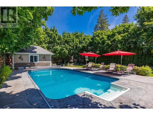 4805 Canyon Ridge Crescent, Kelowna, BC - Outdoor With In Ground Pool With Backyard