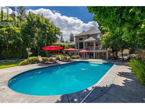 4805 Canyon Ridge Crescent, Kelowna, BC - Outdoor With In Ground Pool With Backyard