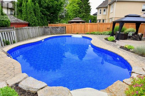 4217 Gleneagles Court, Burlington, ON - Outdoor With In Ground Pool With Deck Patio Veranda With Backyard